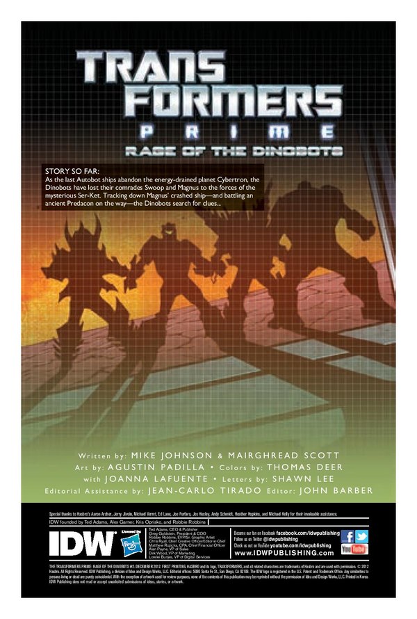 Transformers Prime Rage Of The Dinobots 2 Comic Book Preview Image  (6 of 8)